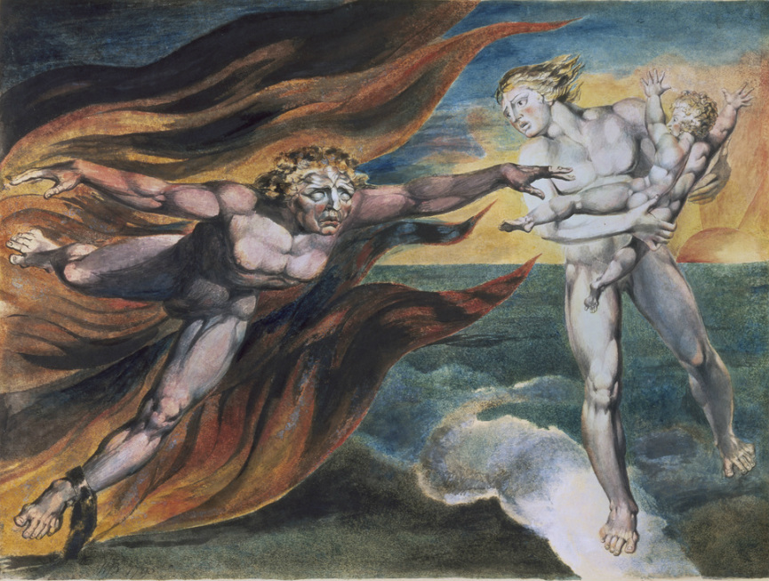 'The Good and Evil Angels' by William Blake © Tate Gallery, 2012